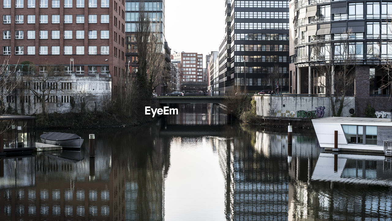 REFLECTION OF BUILDINGS ON WATER