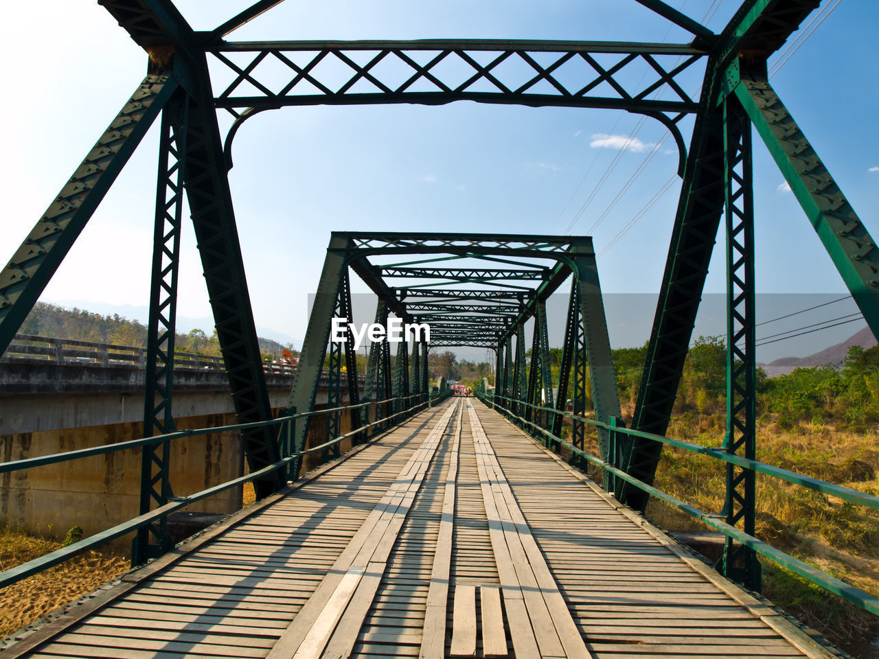 FOOTBRIDGE OVER RAILROAD TRACK