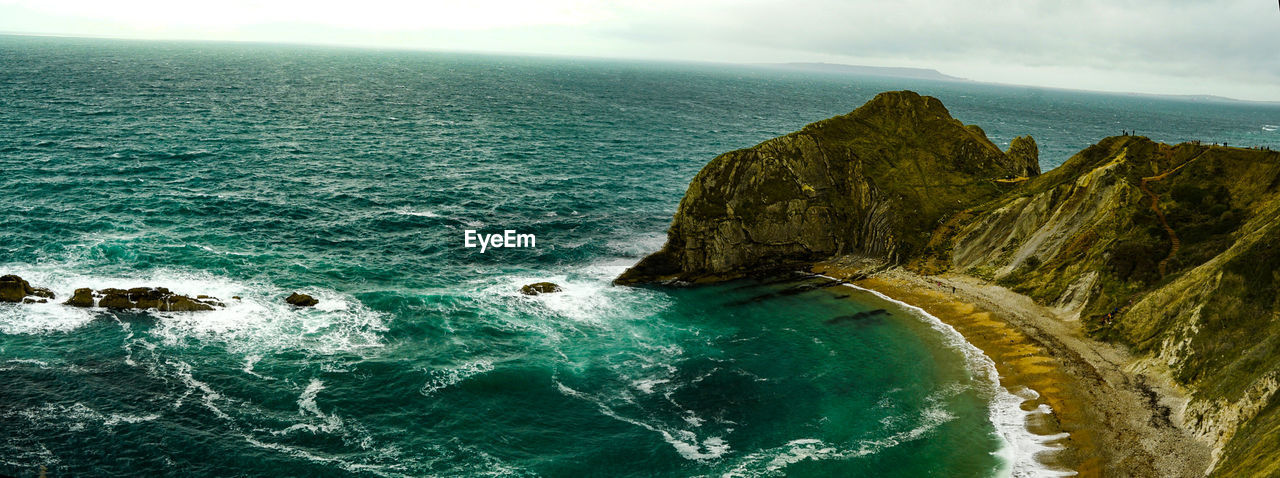 Panoramic view of sea against sky