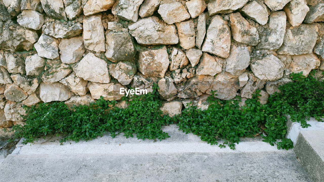 VIEW OF STONE WALL