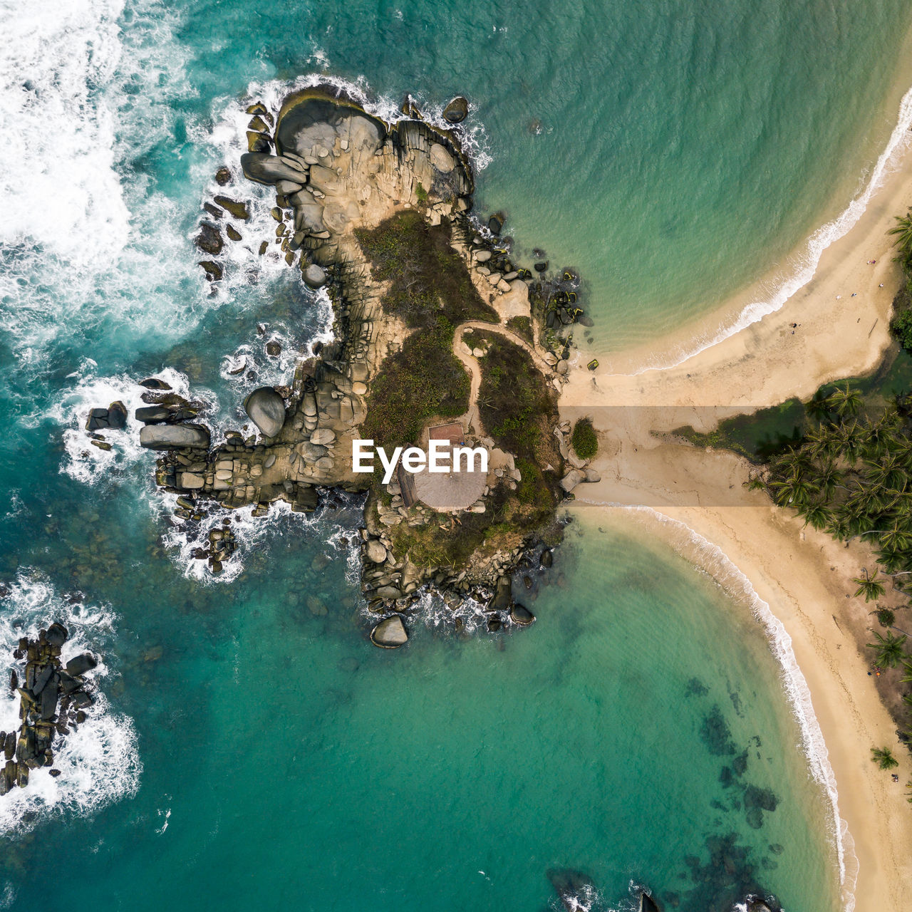 Aerial view of beach