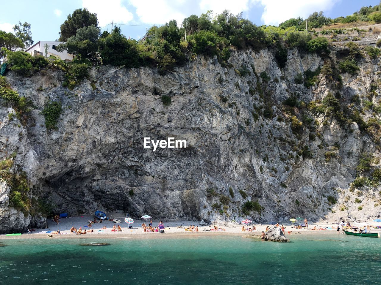 Rock formation at beach