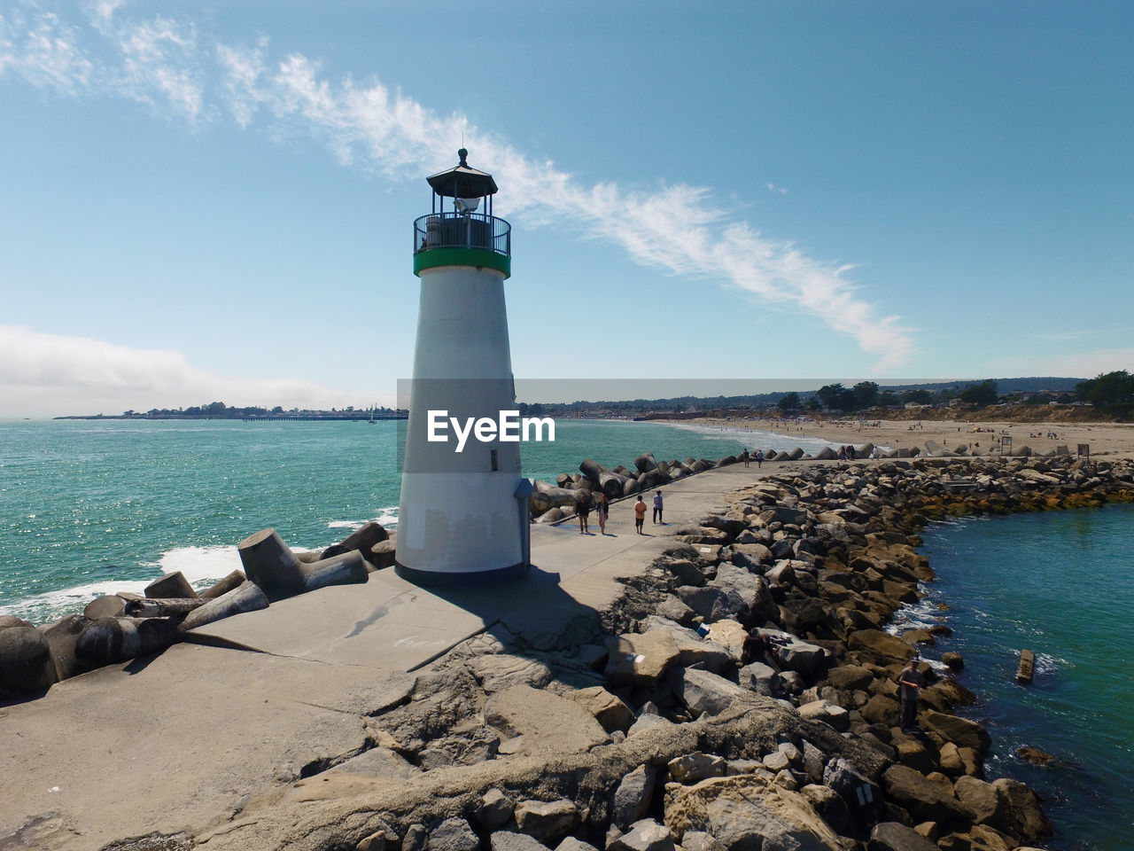 Lighthouse on shore