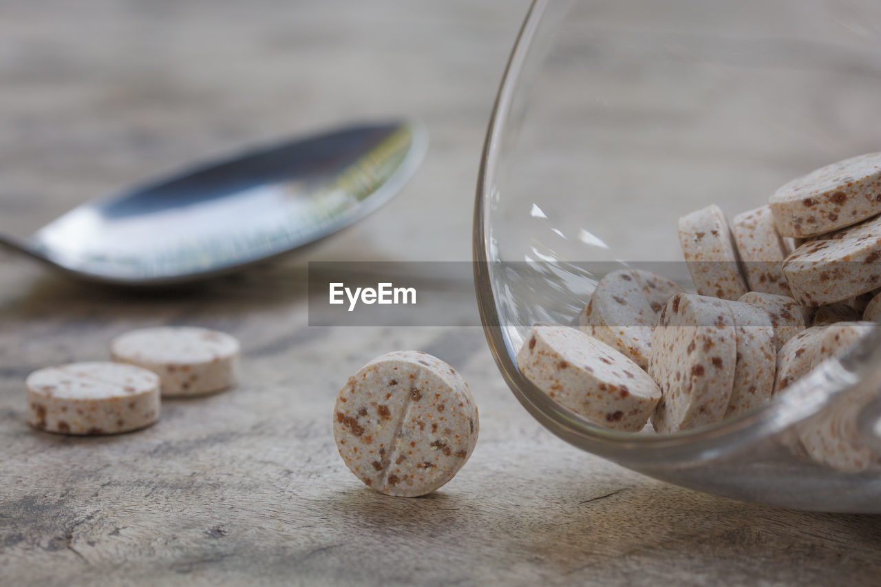 CLOSE-UP OF BREAD IN CONTAINER