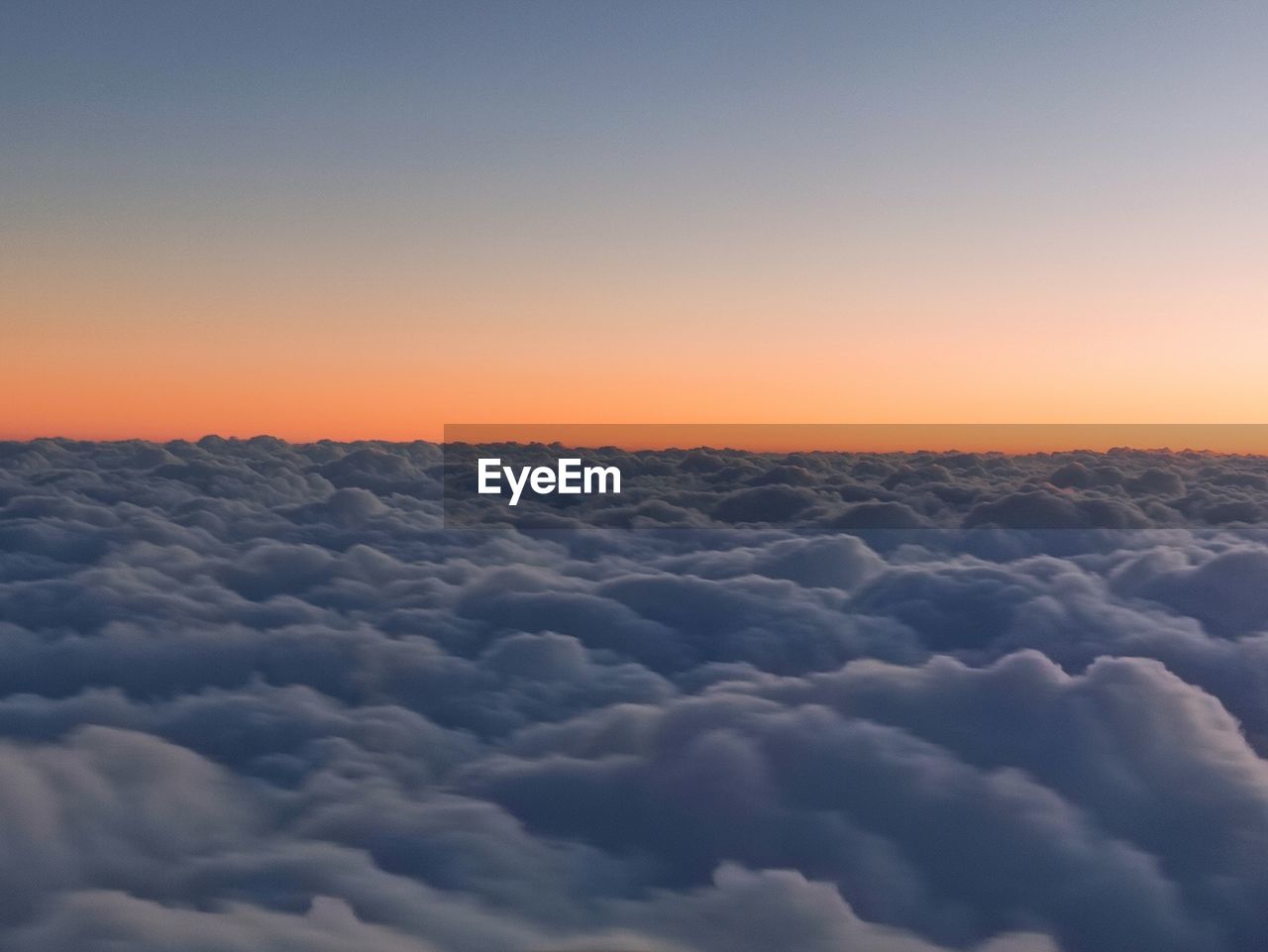 Aerial view of cloudscape