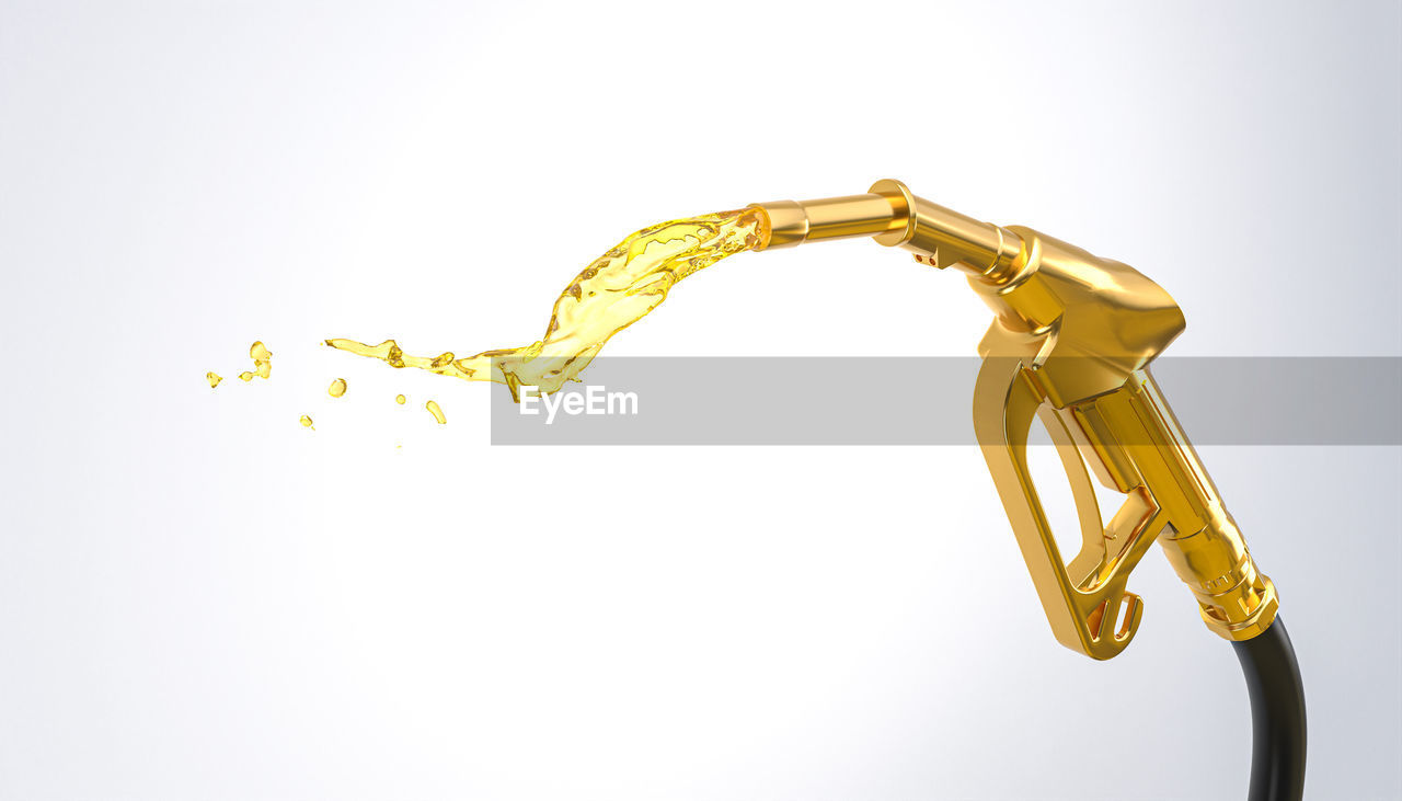 yellow, studio shot, gold, indoors, no people, fashion accessory, white background, water