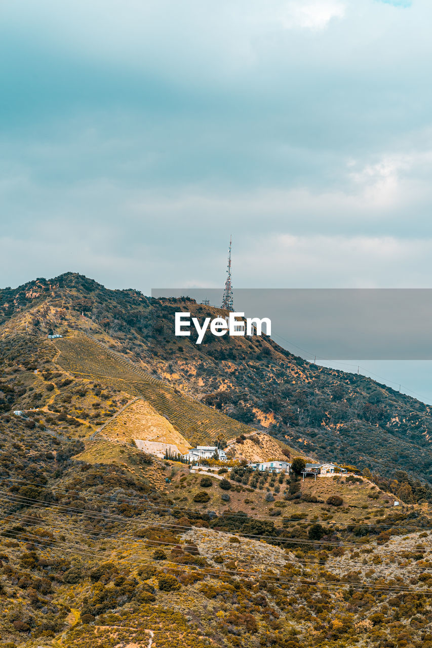 Scenic view of mountain against sky