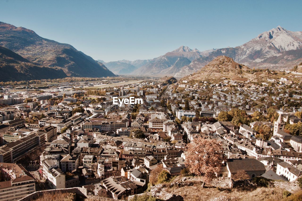 Aerial view of cityscape