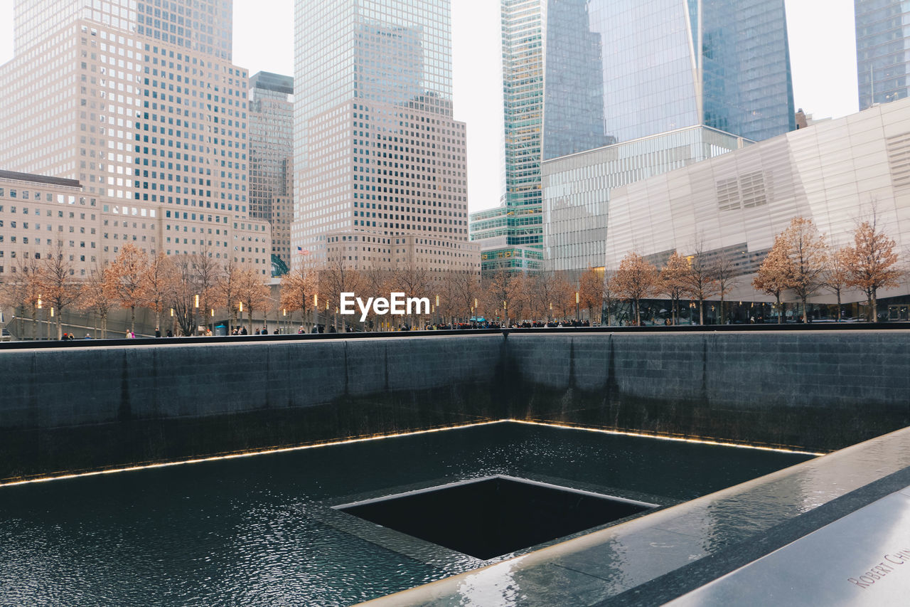 REFLECTION OF BUILDINGS IN CITY