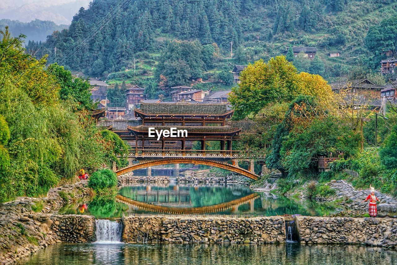 VIEW OF BRIDGE OVER LAKE