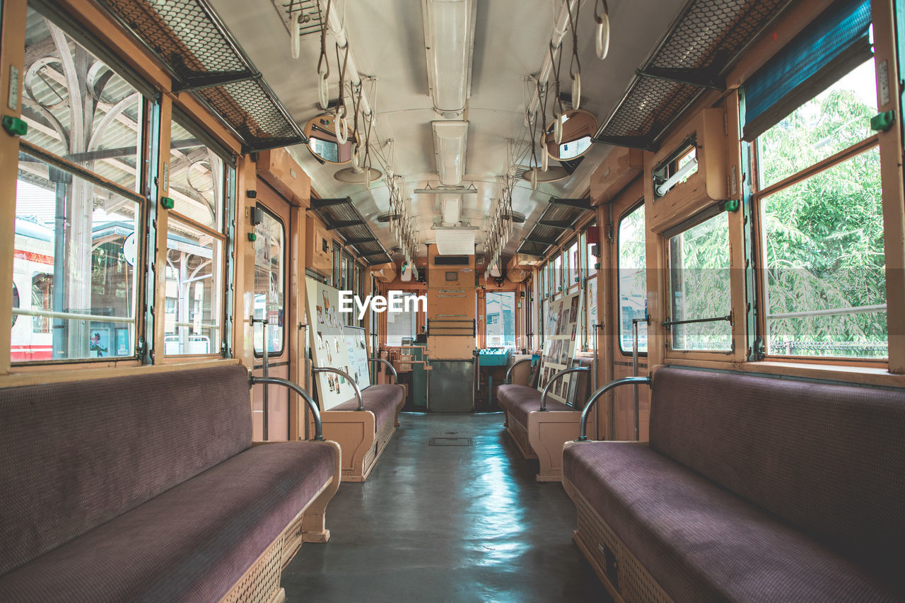 interior of car