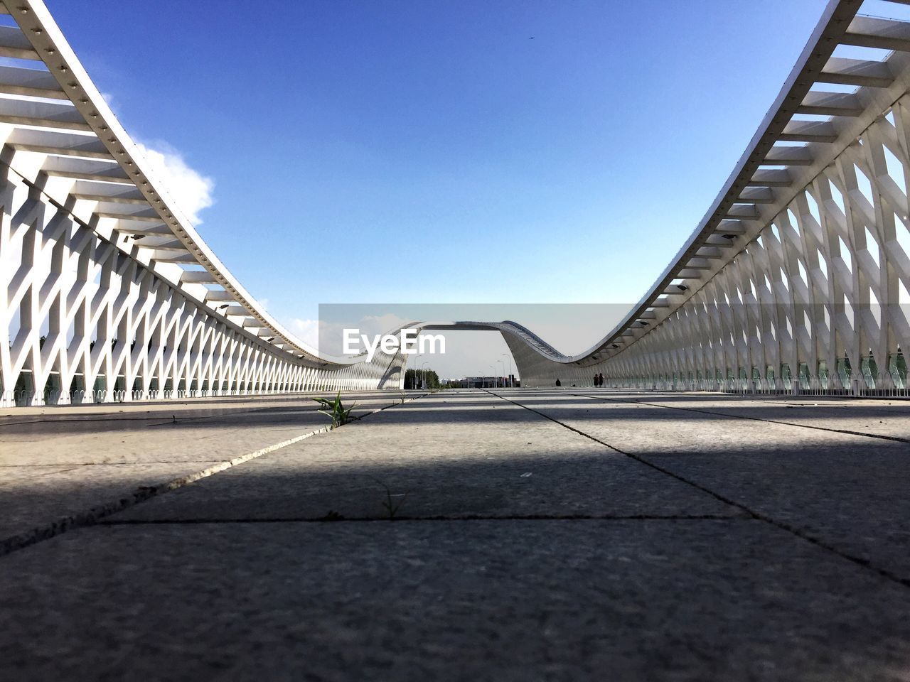 View of modern bridge against sky