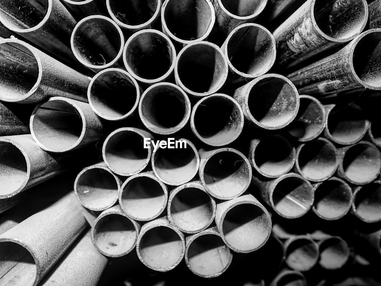 Full frame shot of pipes in industry