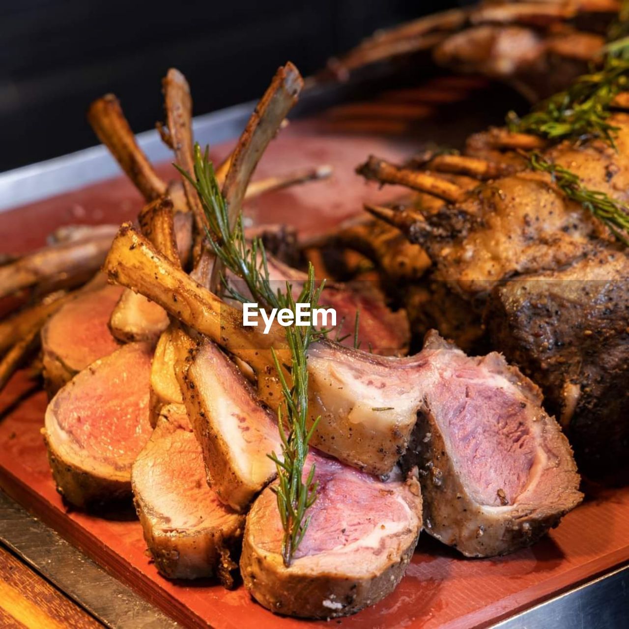 Close-up of food on table