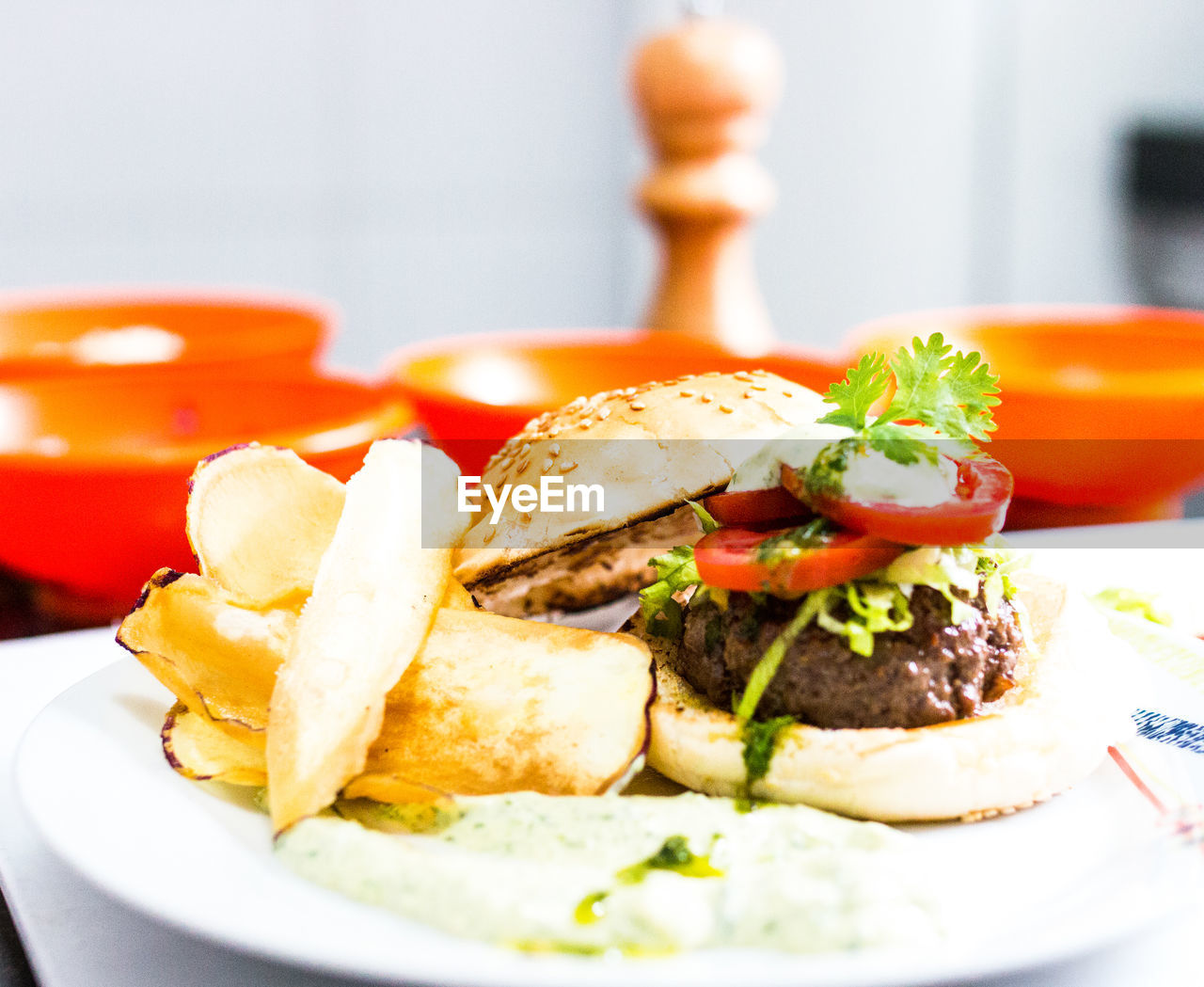 CLOSE-UP OF FOOD ON TABLE