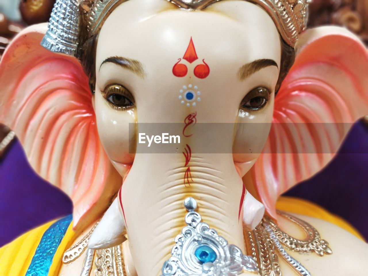 Close-up of lord ganesha idol