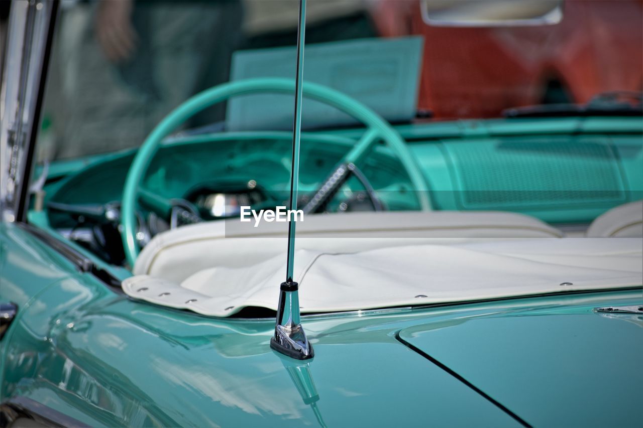 Vintage car parked outdoors