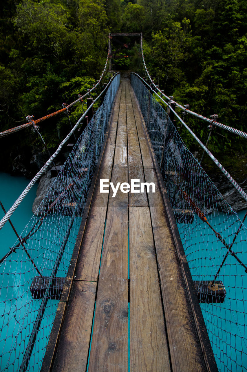 View of suspension bridge