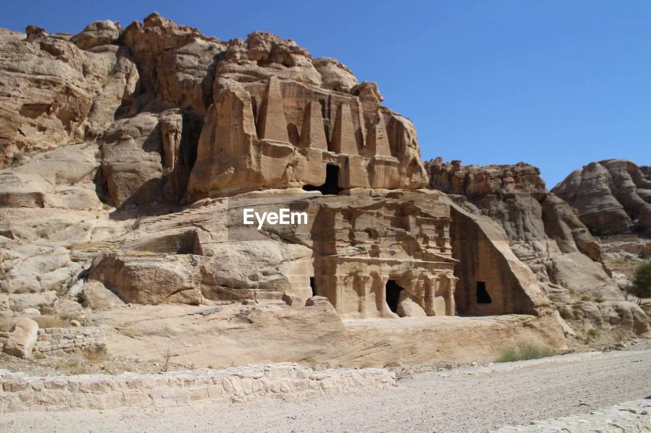 LOW ANGLE VIEW OF A RUINS OF A TEMPLE