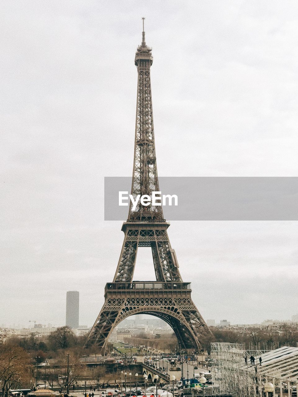 Eiffel tower landscape at paris. france