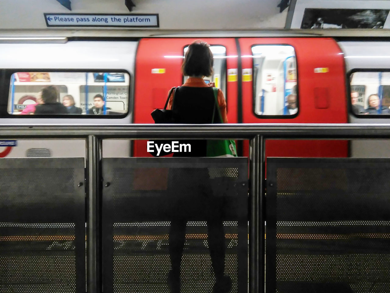 Train seen through train window