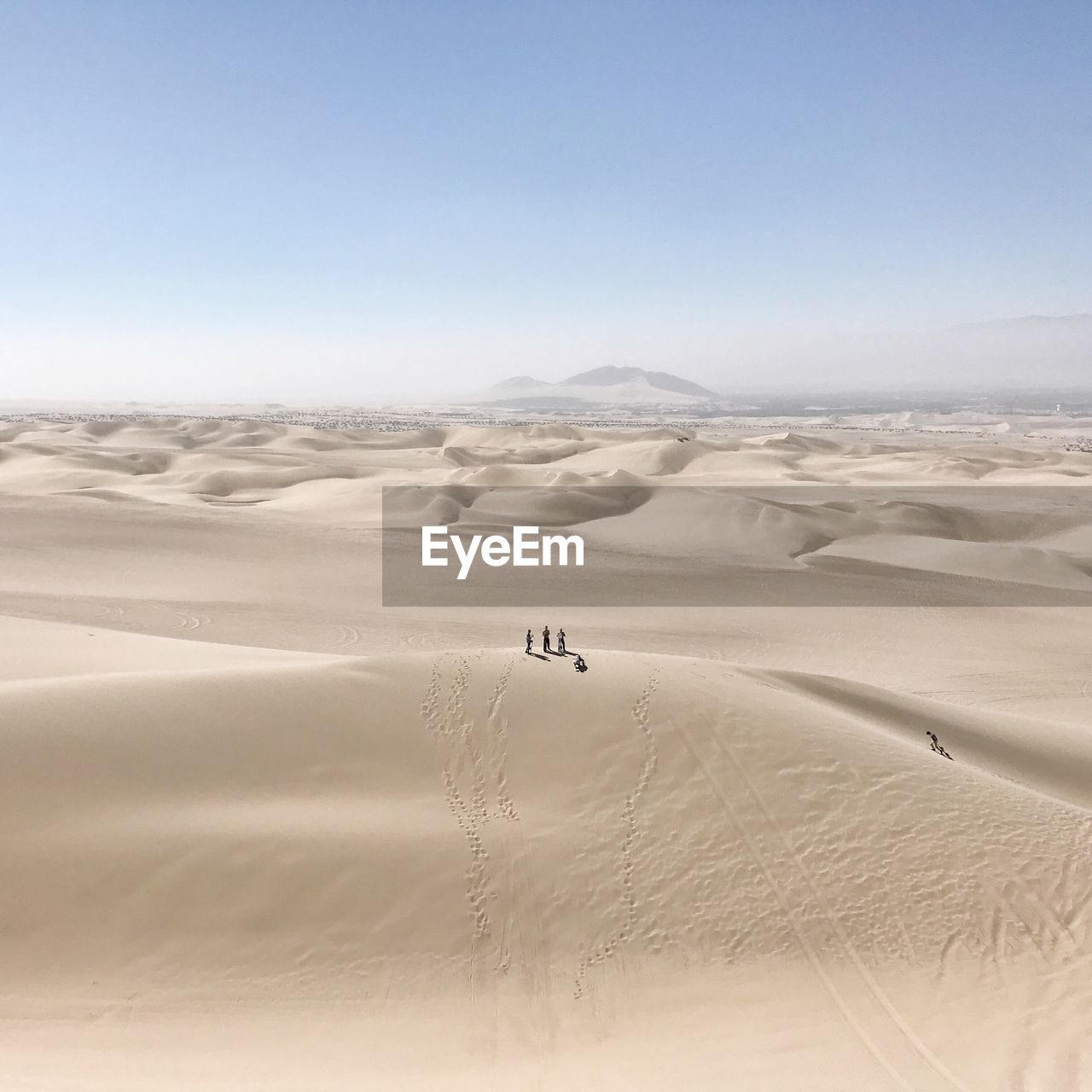 Scenic view of desert against sky