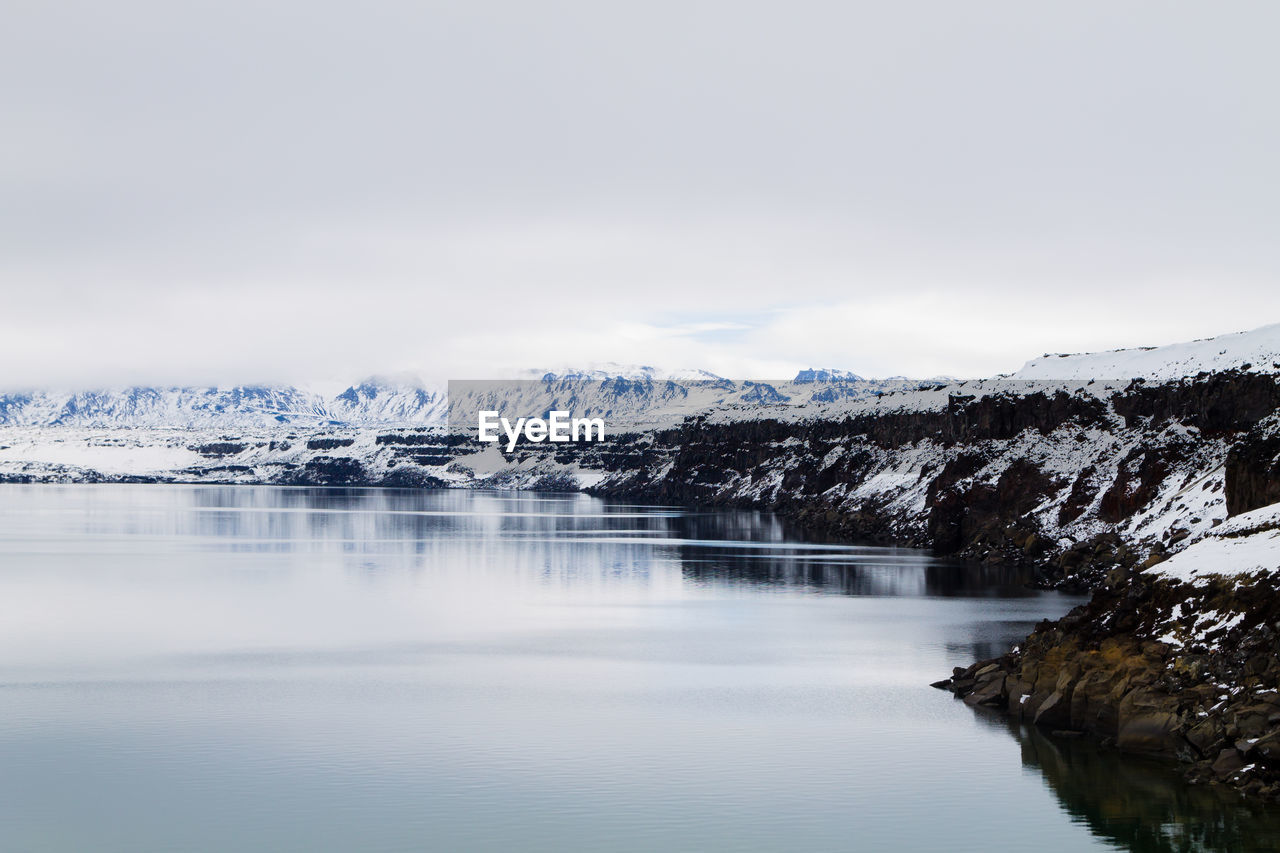 SCENIC VIEW OF SNOWCAPPED MOUNTAIN AGAINST SKY