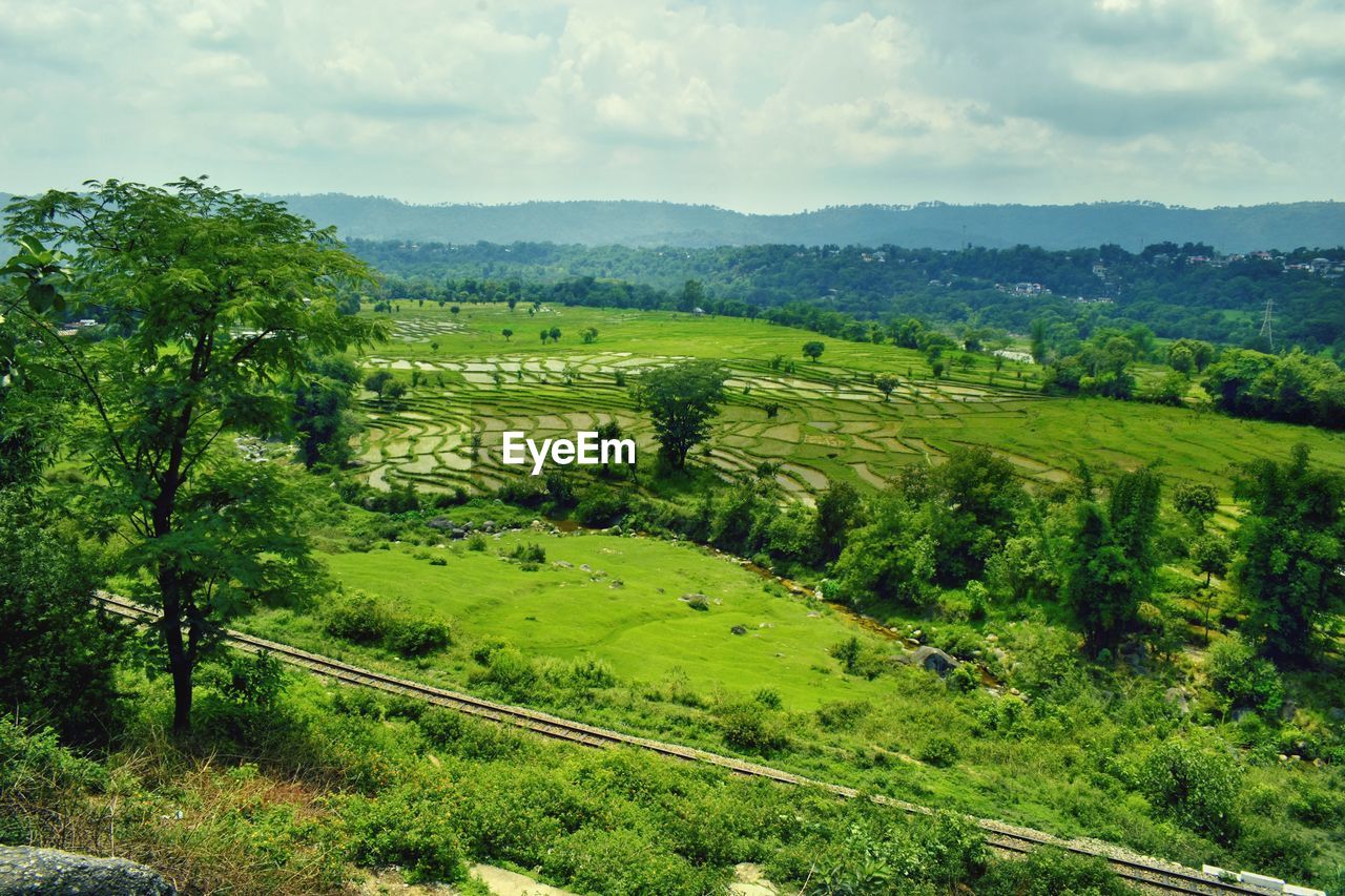 Scenic view of landscape against sky