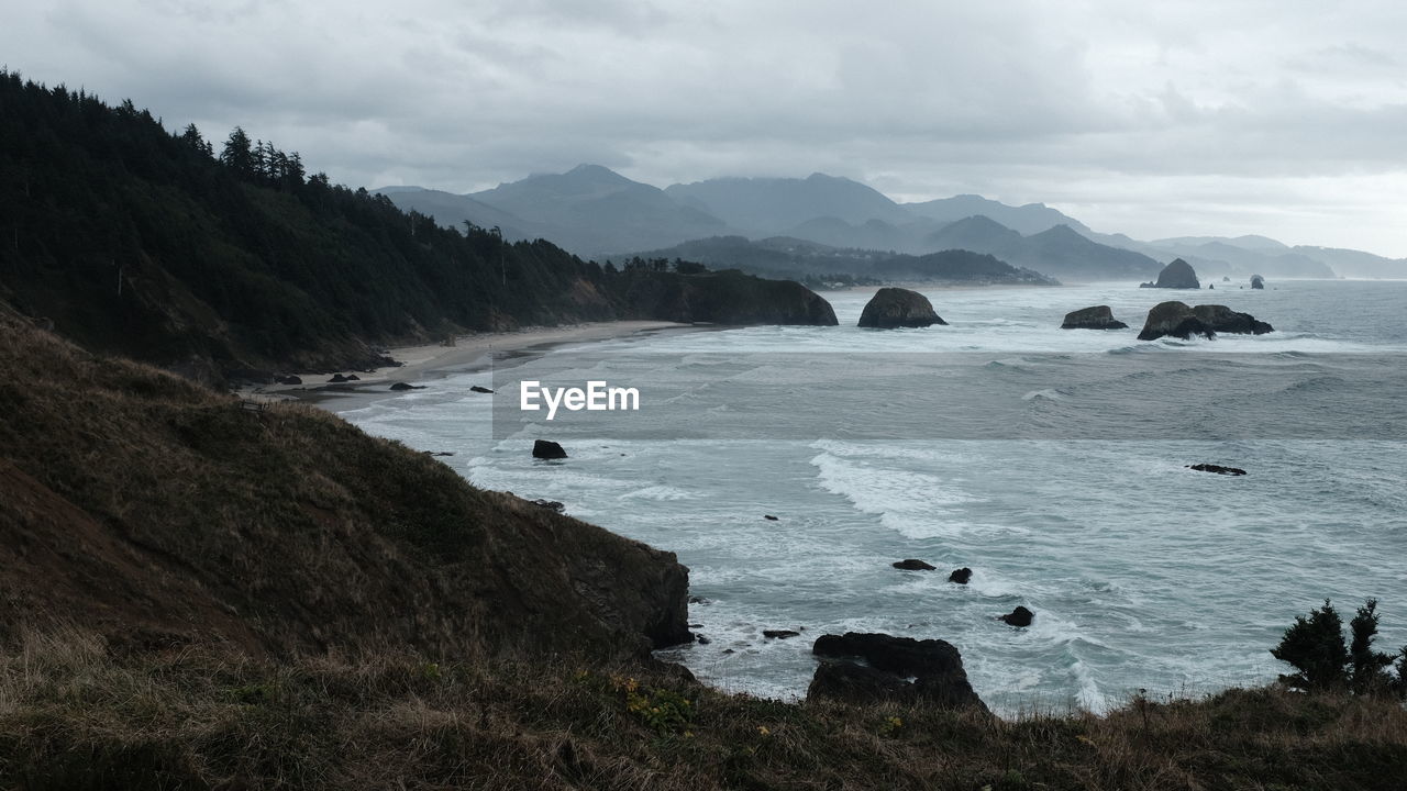 Scenic view of sea against sky