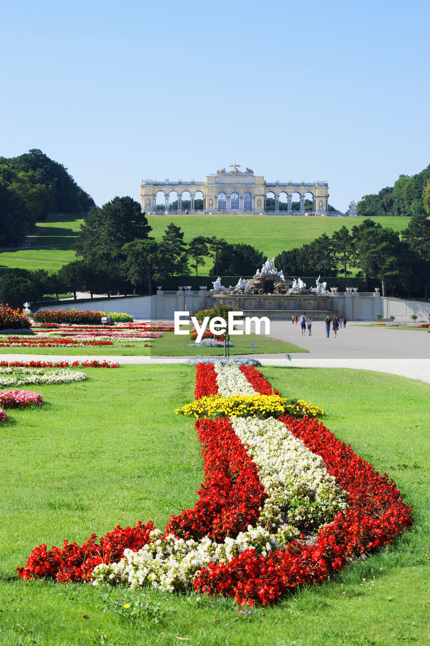 VIEW OF FORMAL GARDEN IN PARK