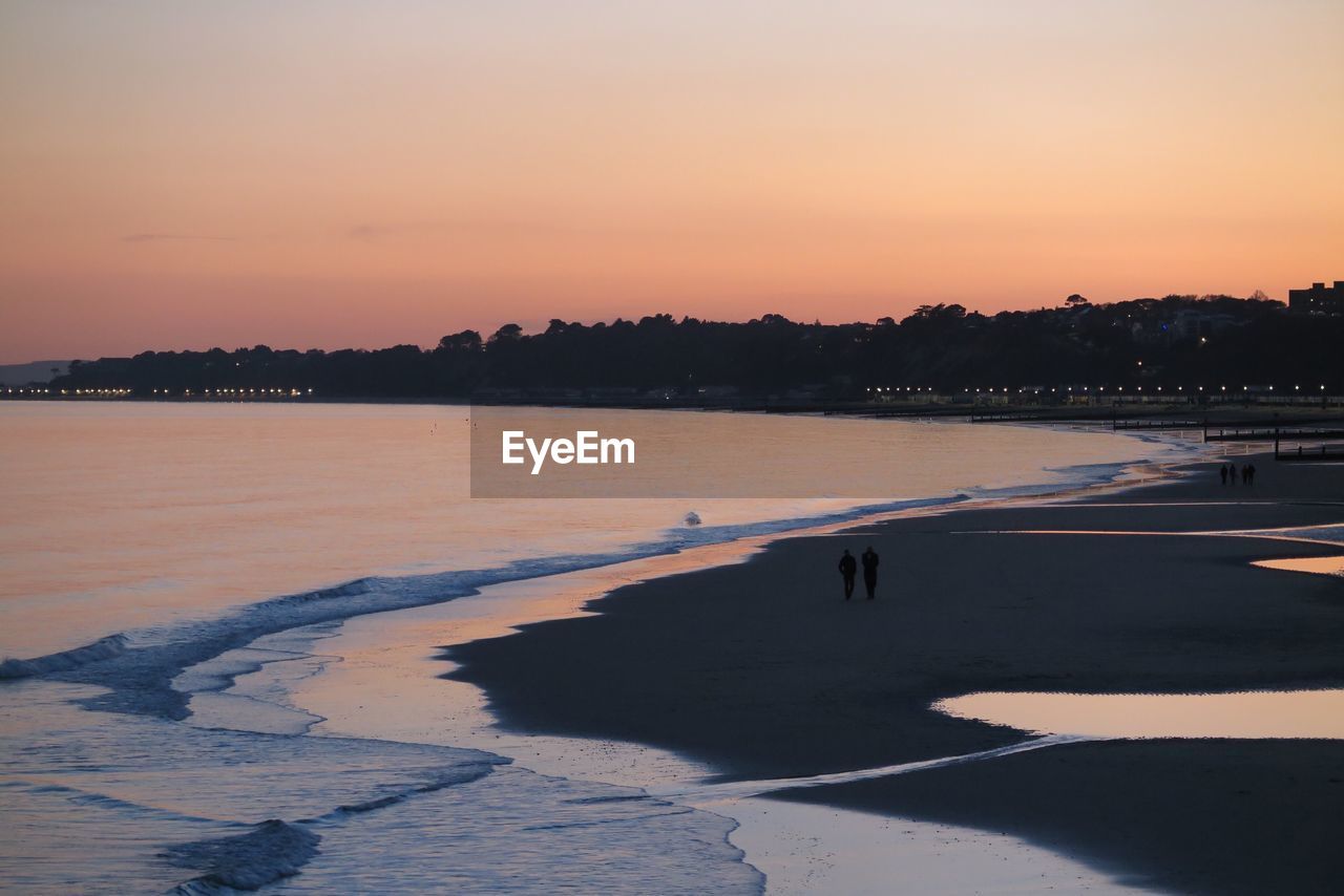 SCENIC VIEW OF SEA DURING SUNSET