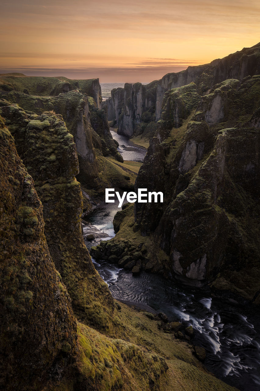Fjadrargljufur canyon, a great gorge in iceland