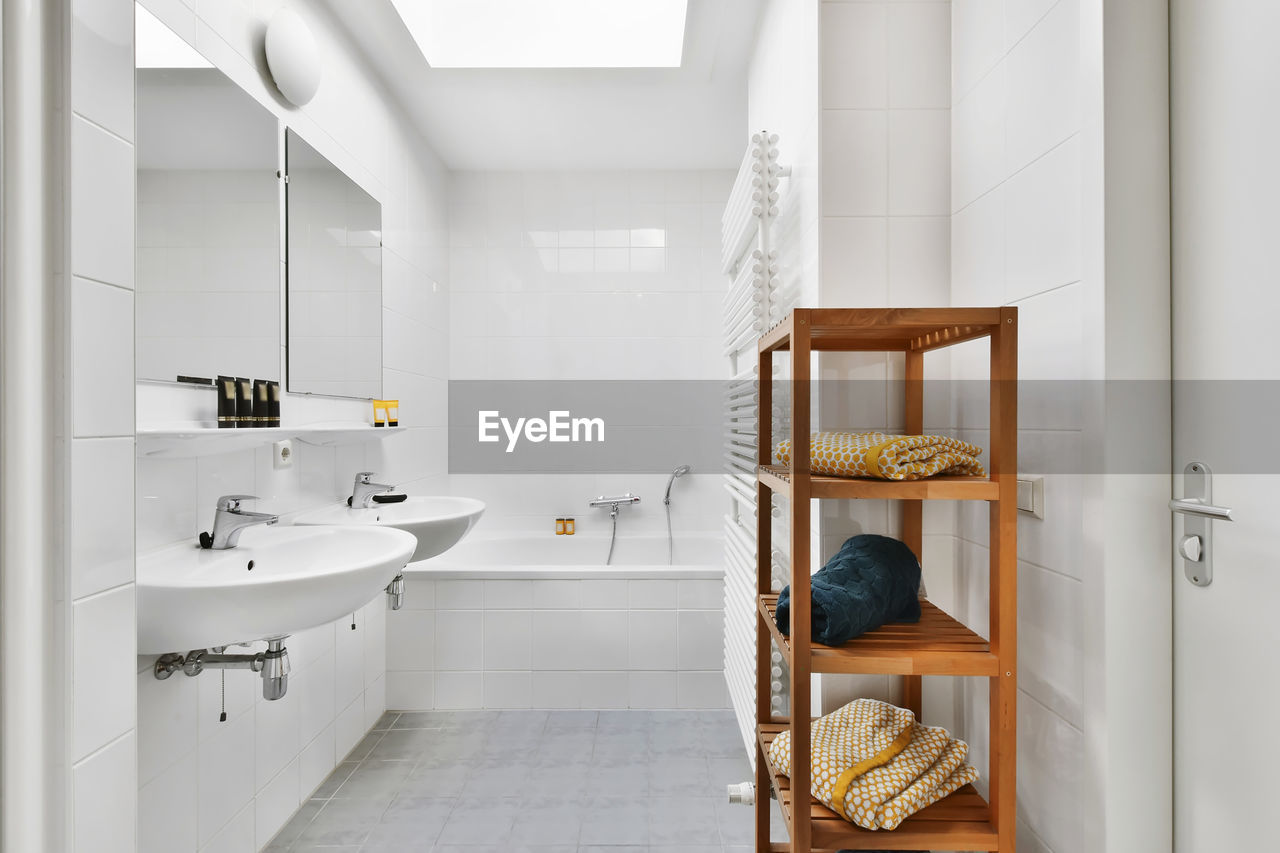 Interior of bathroom