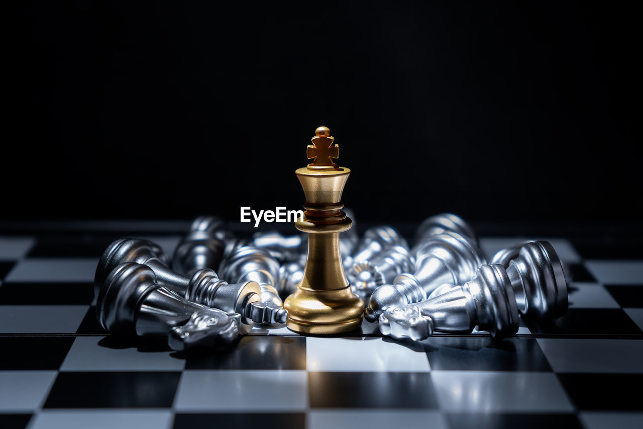 Close-up of chess board