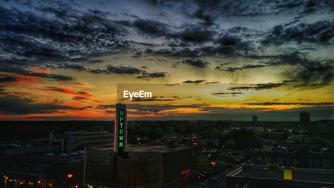 CITYSCAPE AT SUNSET