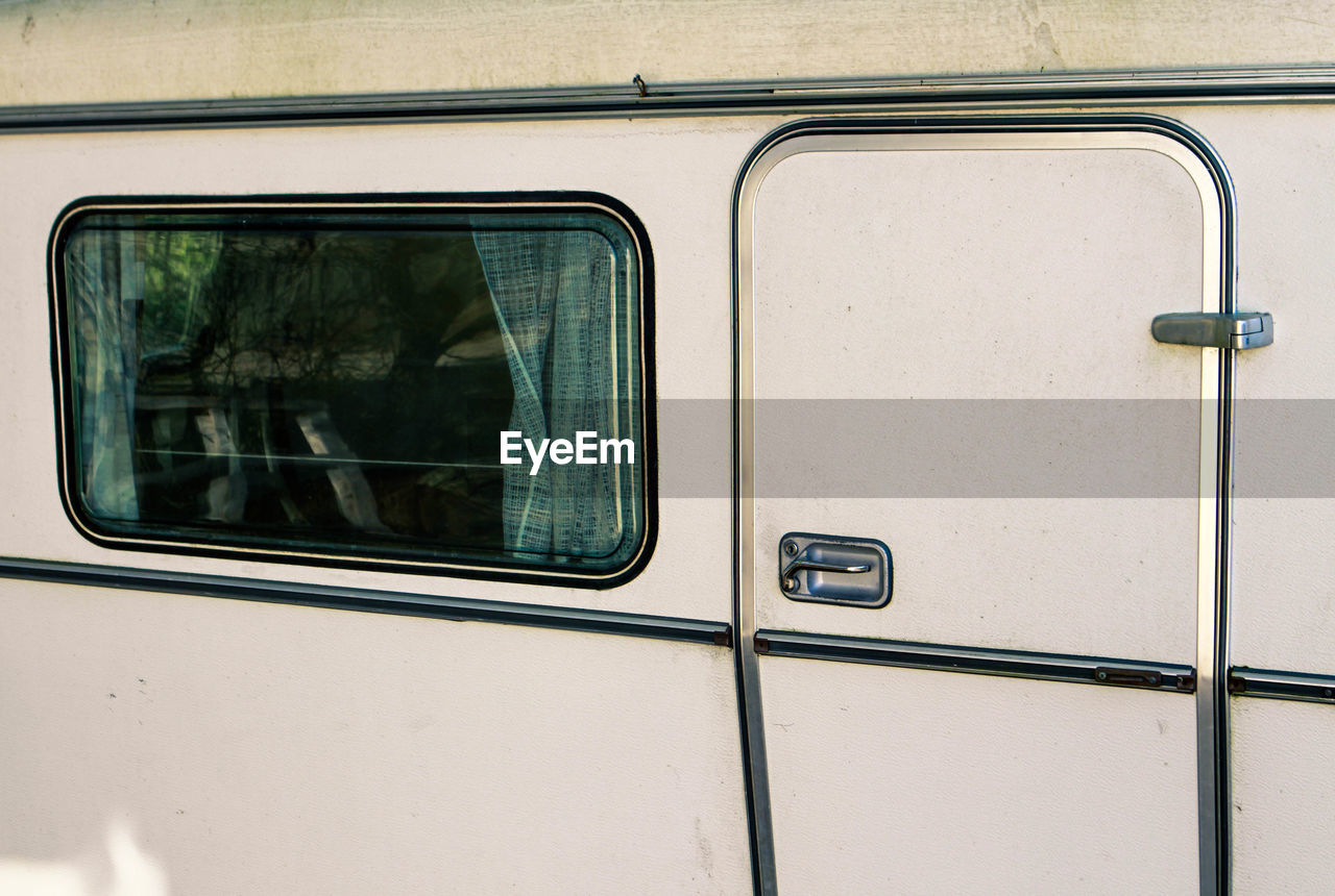 Window of parked van