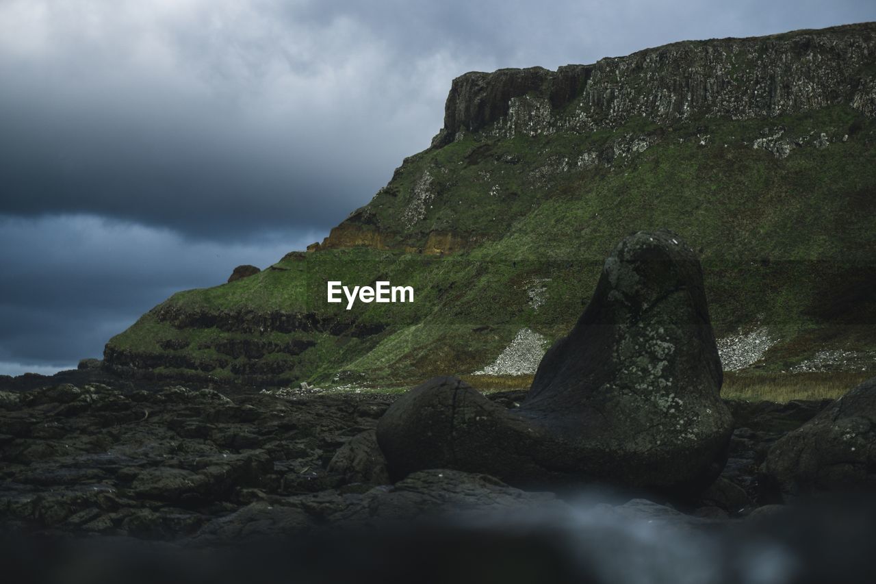 ROCK FORMATIONS ON MOUNTAIN