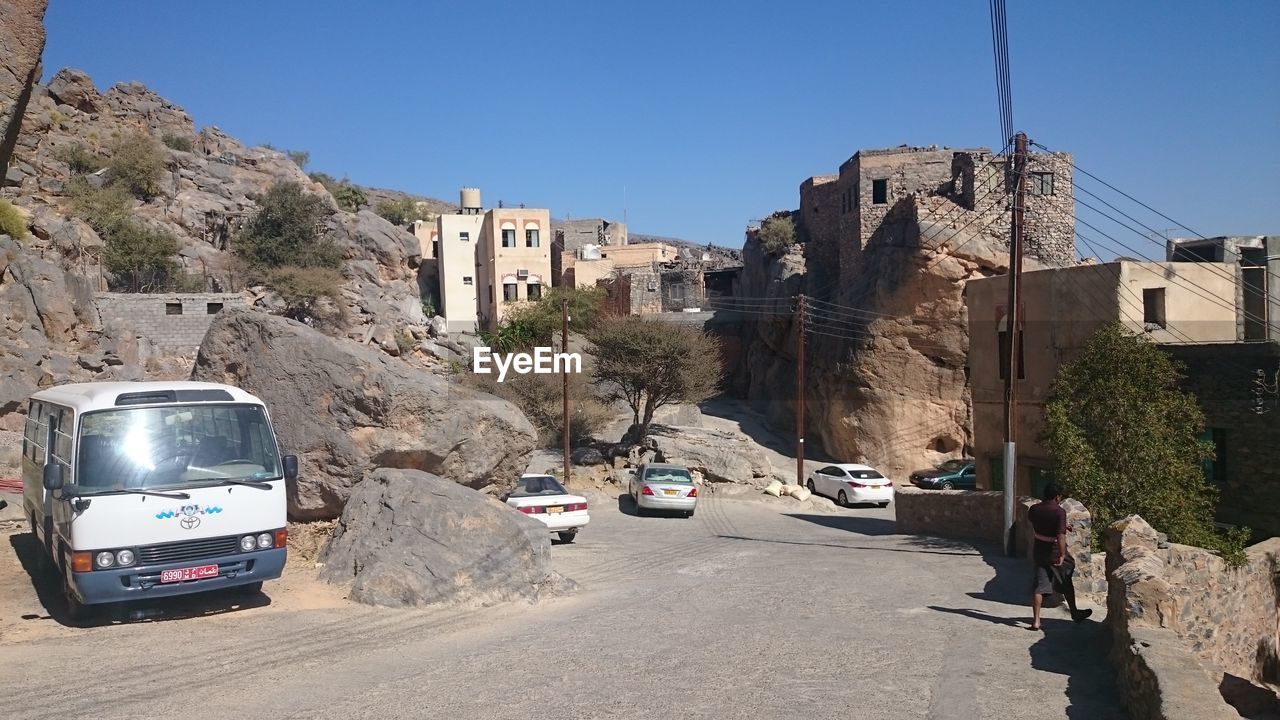 VIEW OF ROAD ALONG BUILDINGS