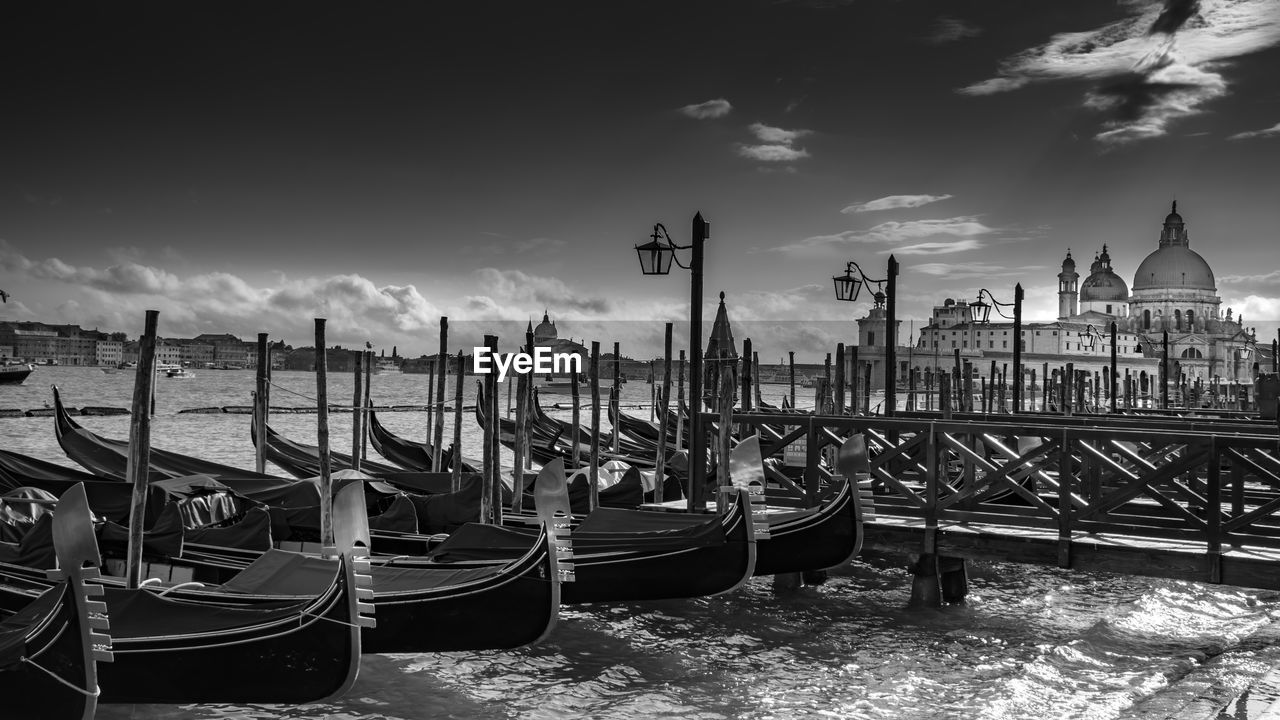 BOATS MOORED AT CANAL