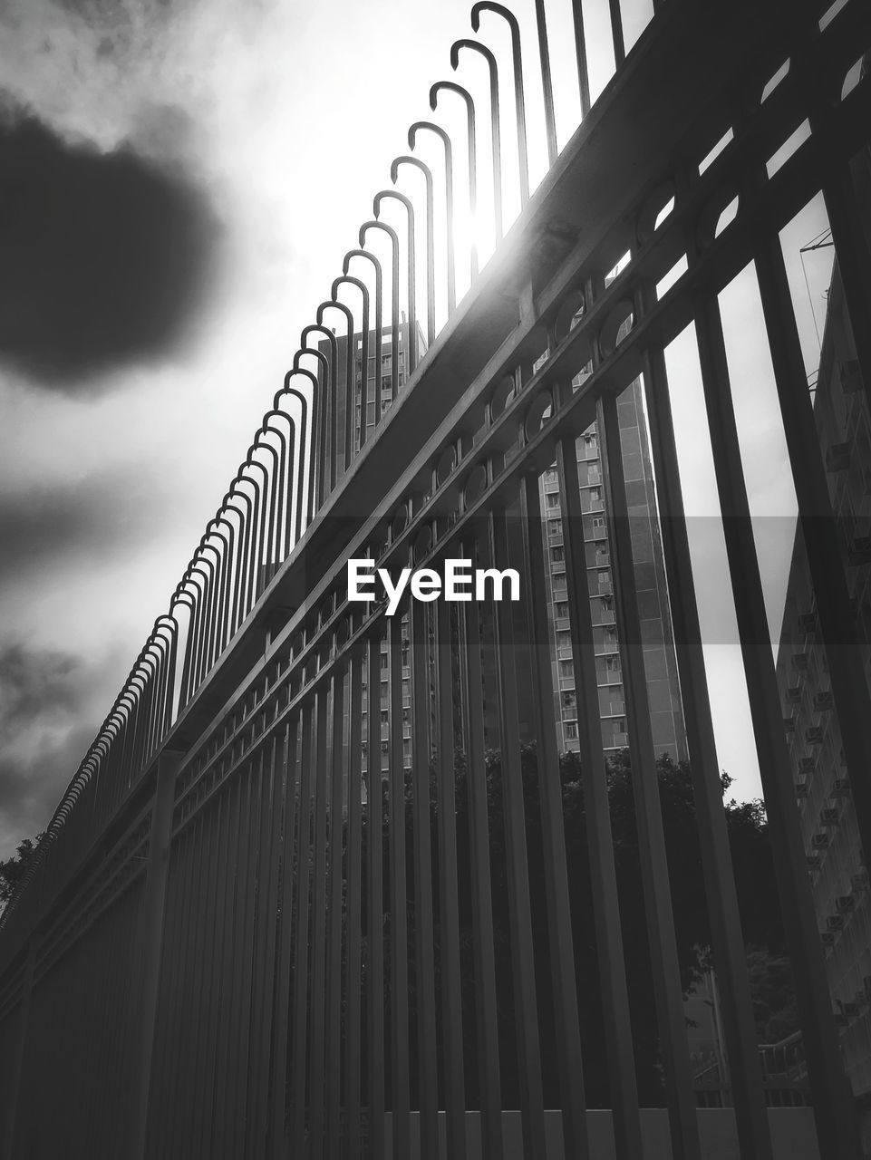 Low angle view of bridge against sky