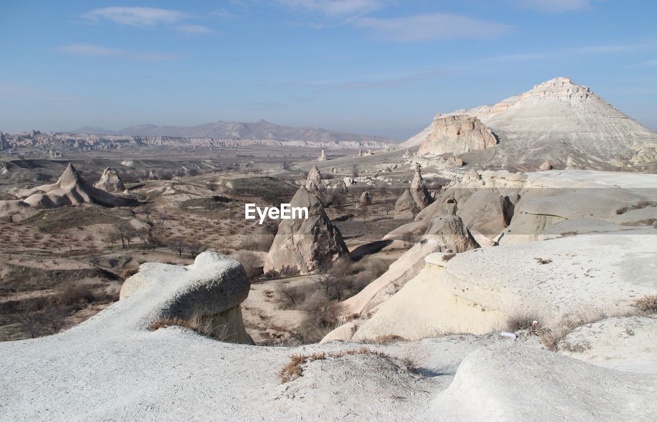 Scenic view of dramatic landscape against sky