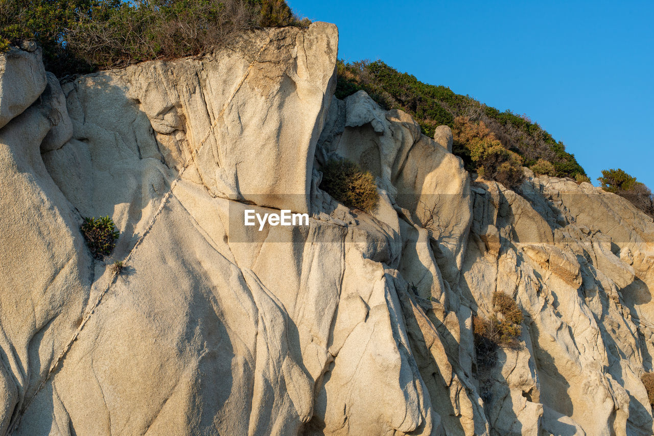 Unique natural stone formations due to water and wind erosion near sea side