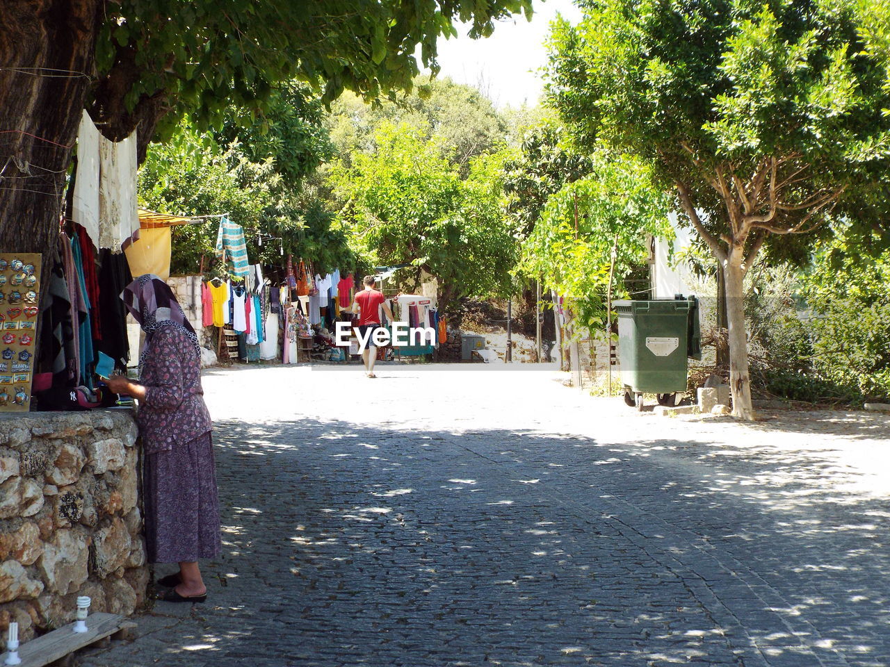 VIEW OF FOOTPATH ALONG TREES