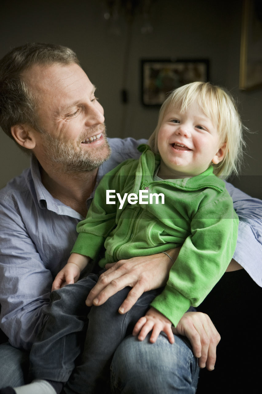 Father with son, sweden