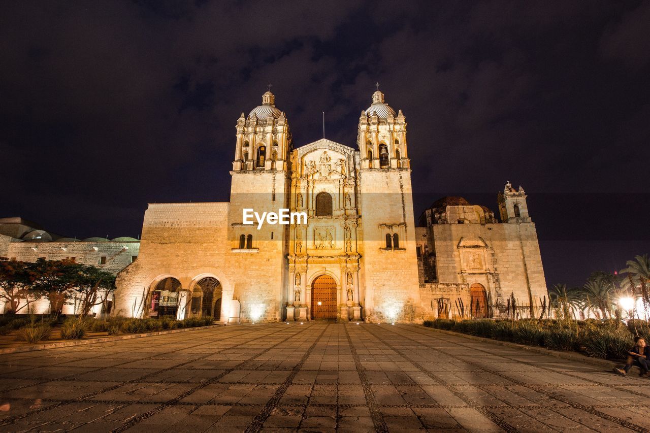 VIEW OF CATHEDRAL AGAINST SKY AT NIGHT