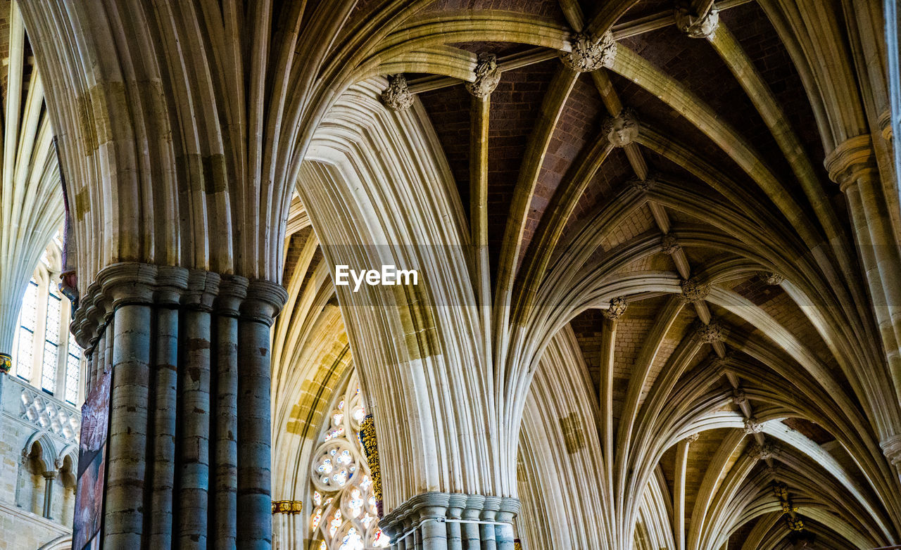 Gothic arched within exeter cathedral