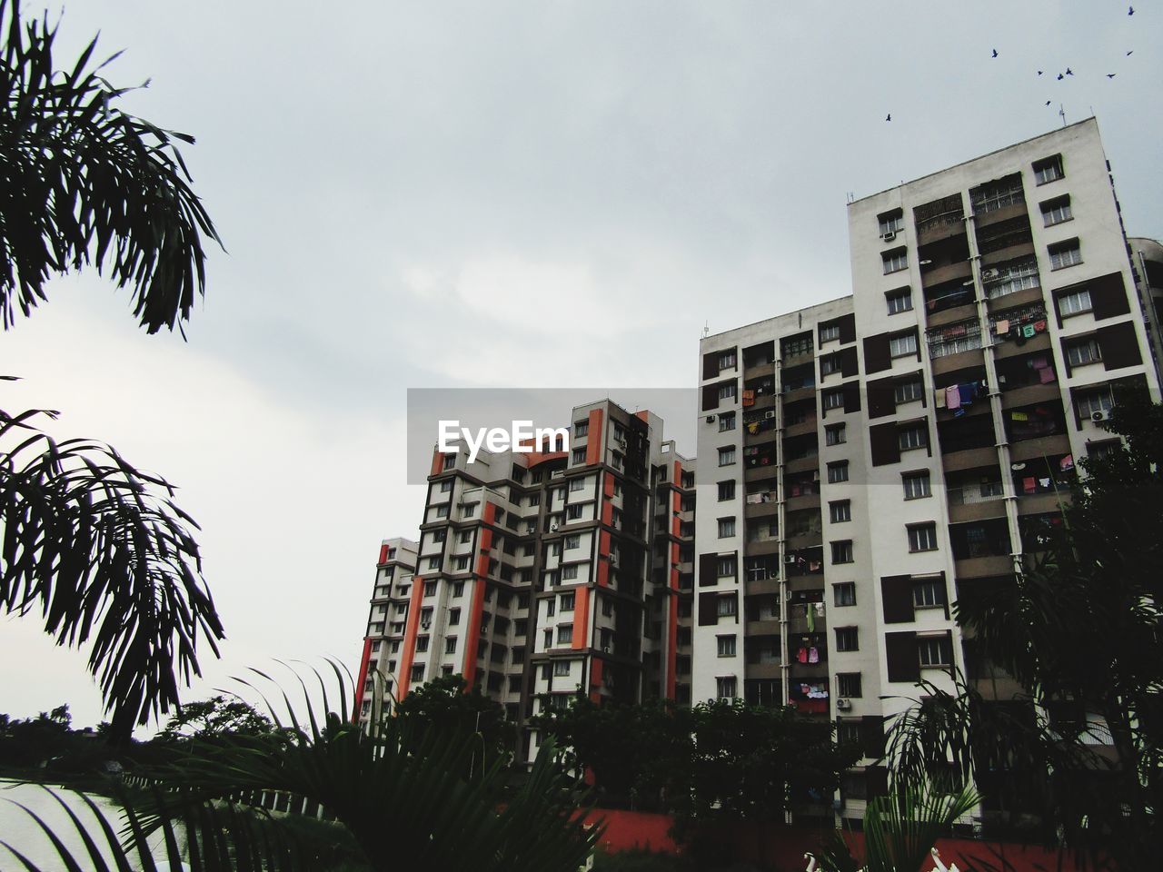 Low angle view of buildings against sky