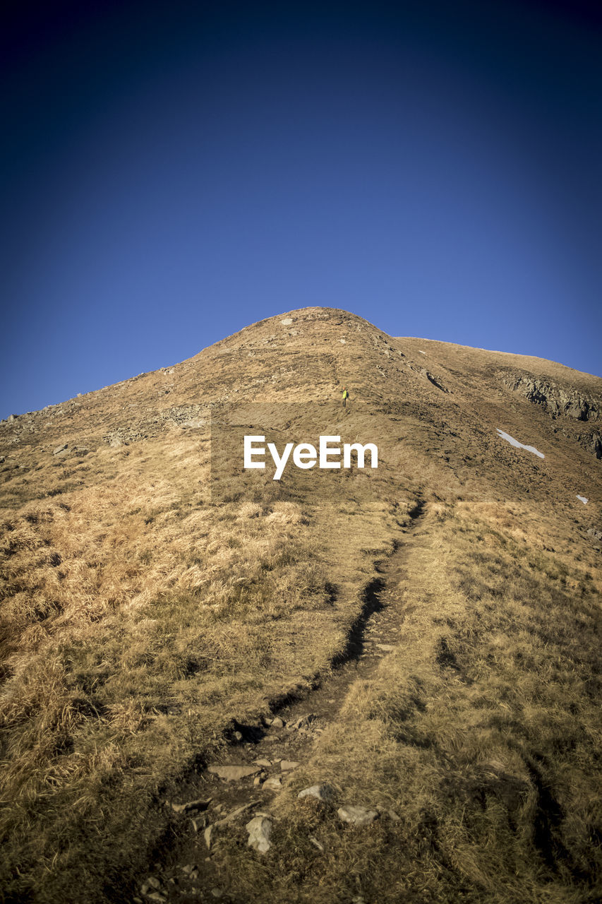 SCENIC VIEW OF ARID LANDSCAPE AGAINST CLEAR SKY