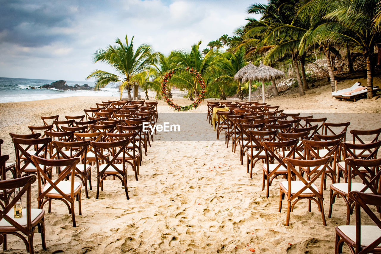 DECK CHAIRS AT BEACH