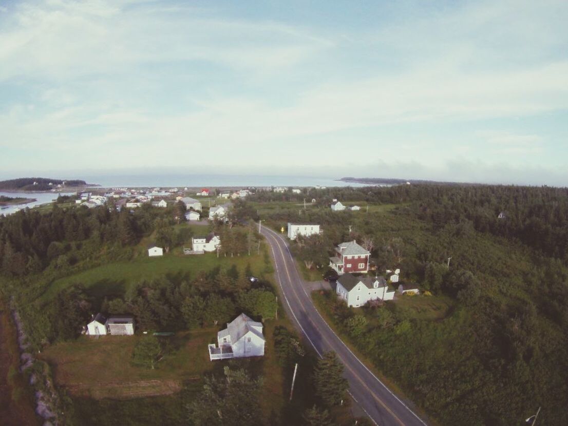 VIEW OF TOWN AGAINST SKY